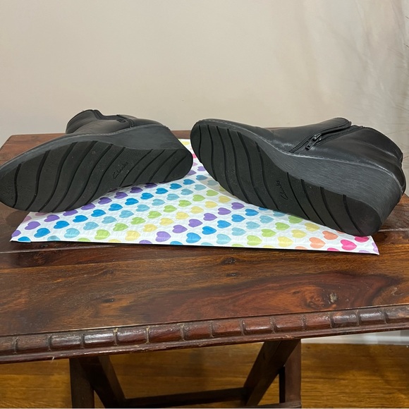 Black Wedge Ankle Boots - Picture 7 of 9